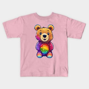 Cute Teddy Bear Design Kids T-Shirt